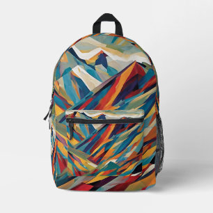 Montagnes Aventure Abstrait sac à dos