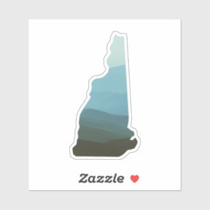 Montagnes blanches dans le New Hampshire Sticker