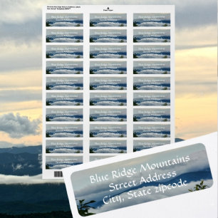 Montagnes Blue Ridge dans les nuages