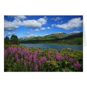 Montagnes Chugach - Carte d'art de 5 po x 7 po