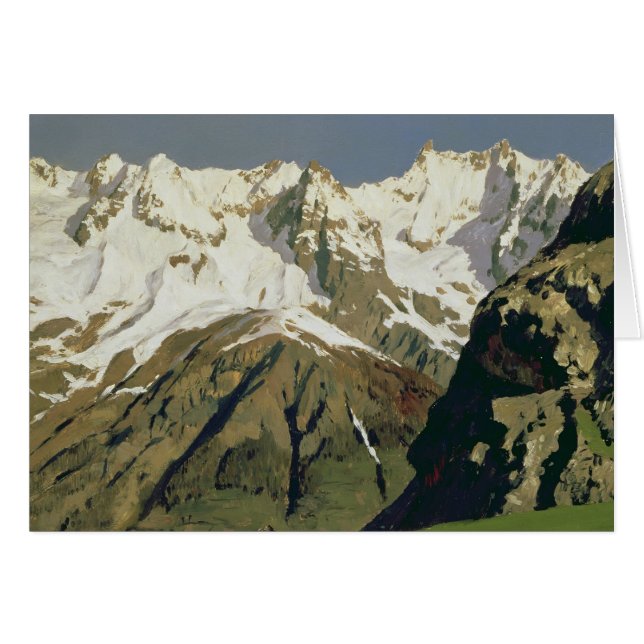 Montagnes de Mont Blanc, 1897 (Devant horizontal)