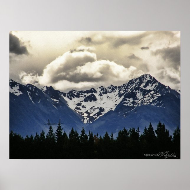 Montagnes neigeuses : Lac Tekapo : Poster Nouvelle (Devant)