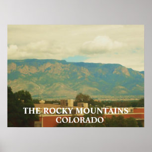 MONTAGNES ROCHEUSES, affiche COLORADO