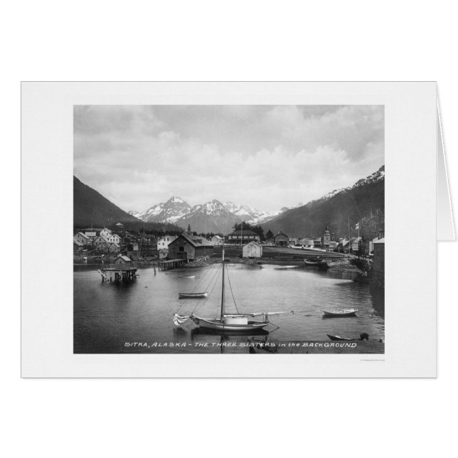 Montagnes Trois Soeurs Sitka 1912 (Devant horizontal)