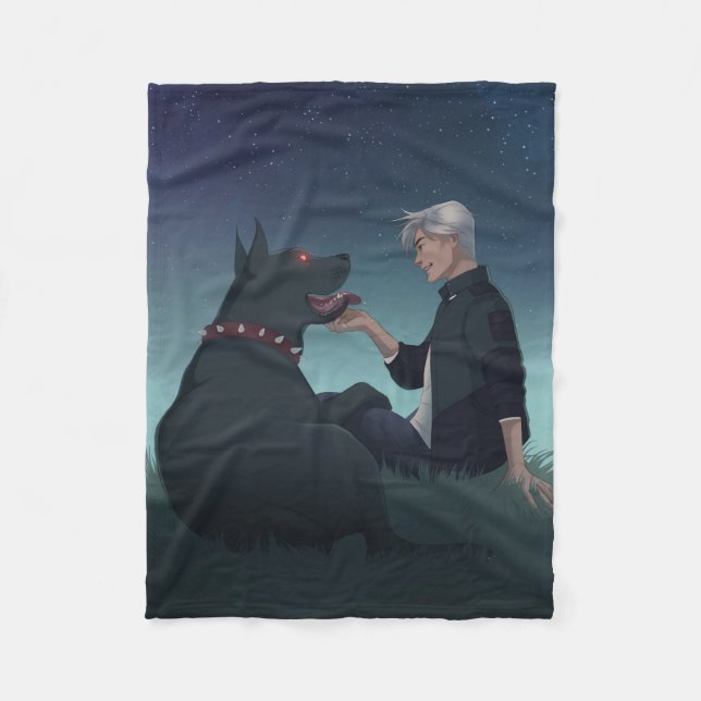 Montague & Strong Fleece Blanket - Simon & Peaches (Front)