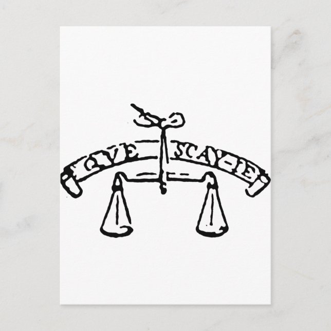 Montaigne's Motto- Que Sais-Je? What do I know? Postcard (Front)