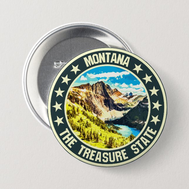 Montana                                            3 inch round button (Front & Back)