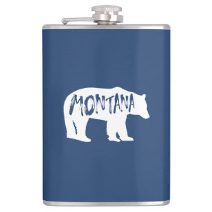 Montana Bear Hip Flask
