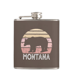 Montana Bear Hip Flask