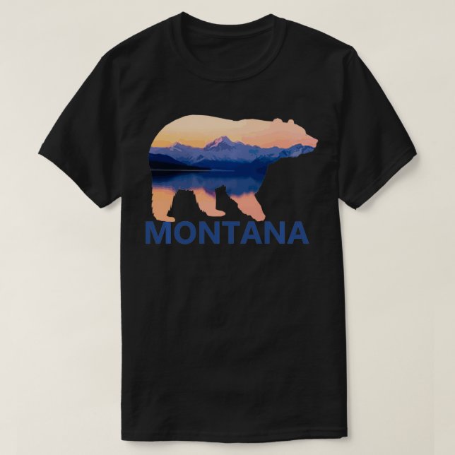 Montana Bear Nature Hiking Camping Gift Pullover  (Design Front)