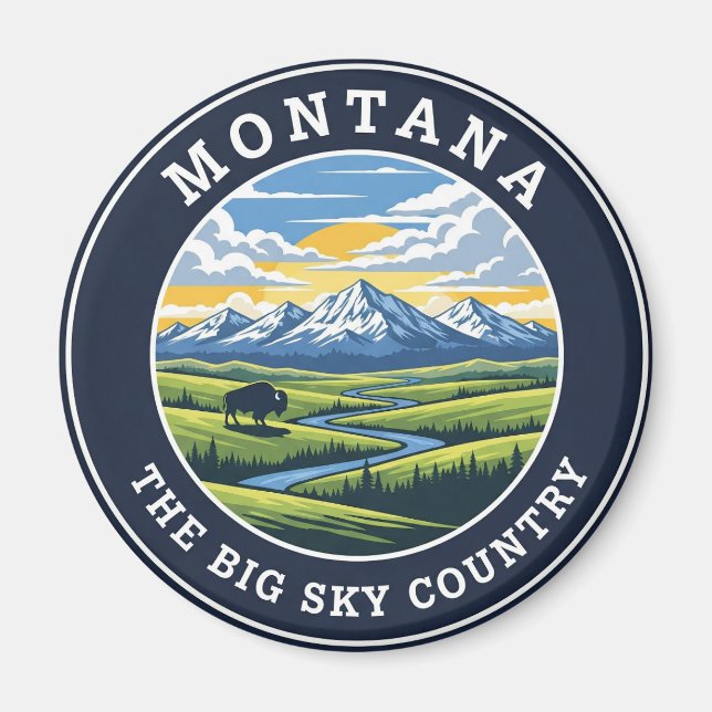 Montana Big Sky Country Magnet (Front)