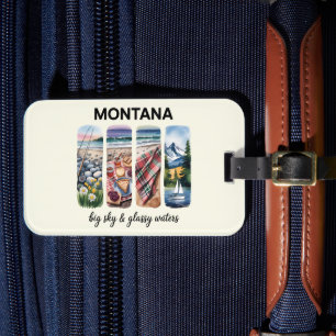 Montana – Big Sky & Glassy Waters Luggage Tag