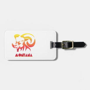 Montana Bighorn Luggage Tag