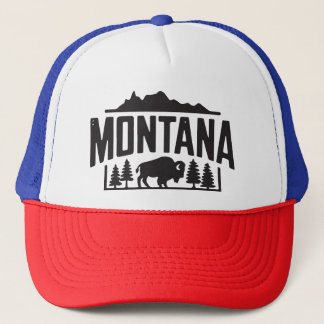Montana Bison wilderness  Trucker Hat