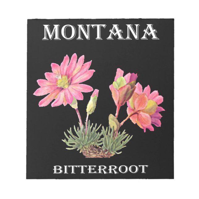 Montana Bitterroot Notepad (Front)