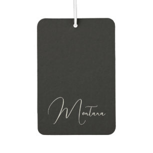 Montana Black With White Lettering Air Freshener