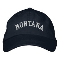Montana Brodé Casquette de base Marine Bleu