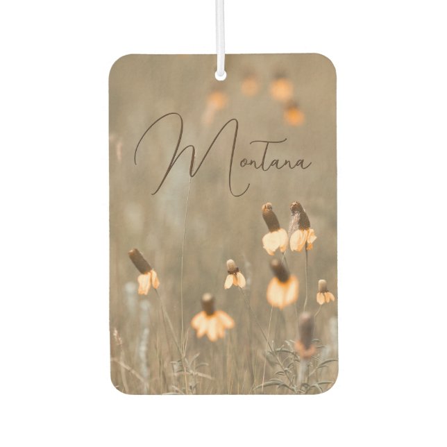 Montana Burnt Orange Wildflower Air Freshener (Front)