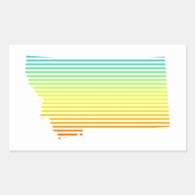 montana chill fade sticker (Front)