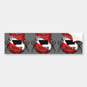 Montana Diver Bumper Sticker