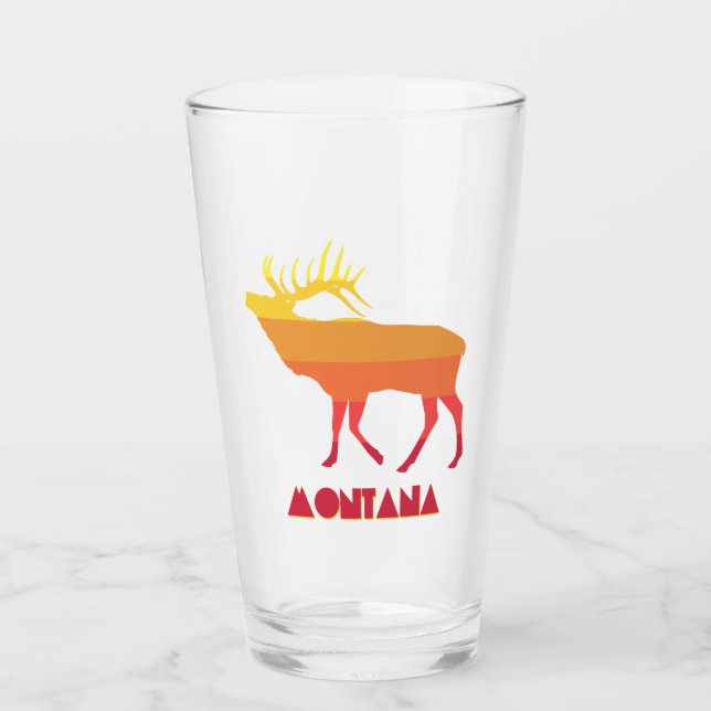 Montana Elk Glass (Front)