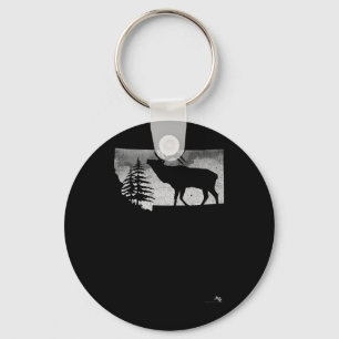 Montana Elk Hunter  Keychain