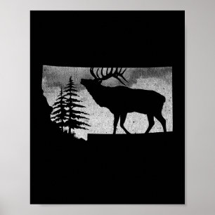 Montana Elk Hunter  Poster