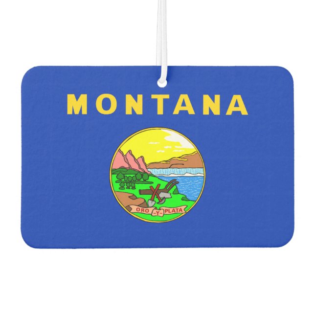 Montana flag air freshener (Front)