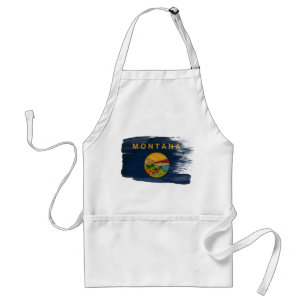 Montana Flag Apron