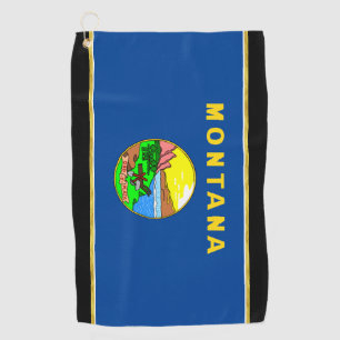 Montana flag golf towel