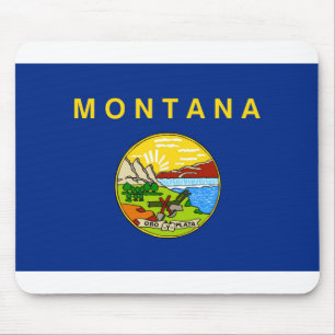 Montana flag mouse pad