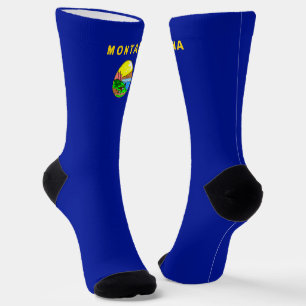 Montana flag socks