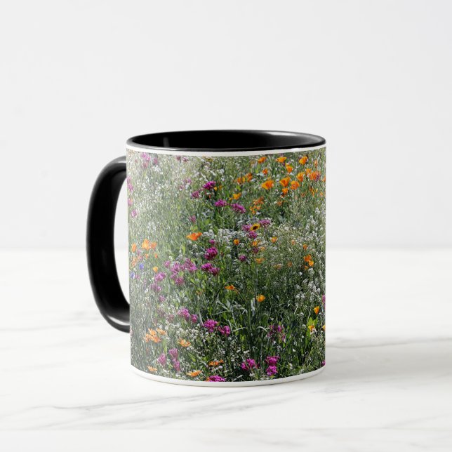 Montana Fleur sauvage Combo Mug 11oz (Devant gauche)