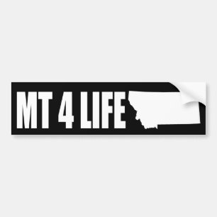 Montana For Life Bumper Sticker Dark
