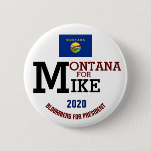 Montana for Mike Bloomberg for President 2020 2 Inch Round Button