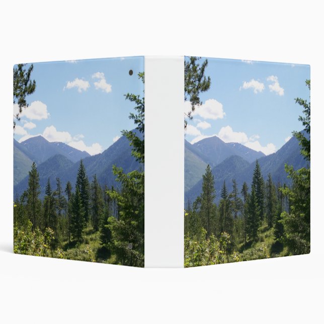 Montana Forest and Mountains Scenic View Binder (Background)