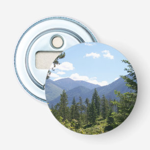 Montana Forest and Mountains Scenic View Bottle Opener