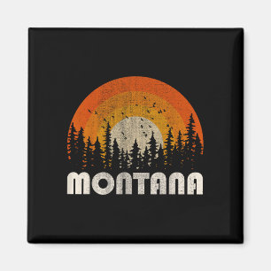 Montana - funny nature vintage hiking 60s 70s 80s magnet