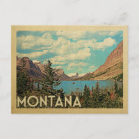 Montana Glacier Park Vintage Travel