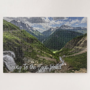Montana Going to the Sun Scenic Highway Mountains Jigsaw Puzzle