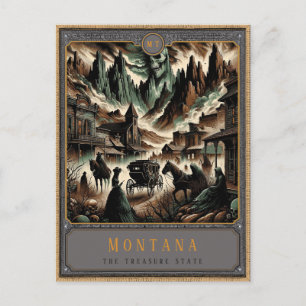 Montana   Gothic Art Postcard