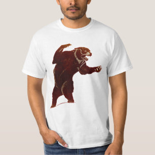Montana Grizzly Bear Wildlife Animal Nature Art T-Shirt