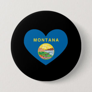 MONTANA HEART DESIGN - .png 3 Inch Round Button