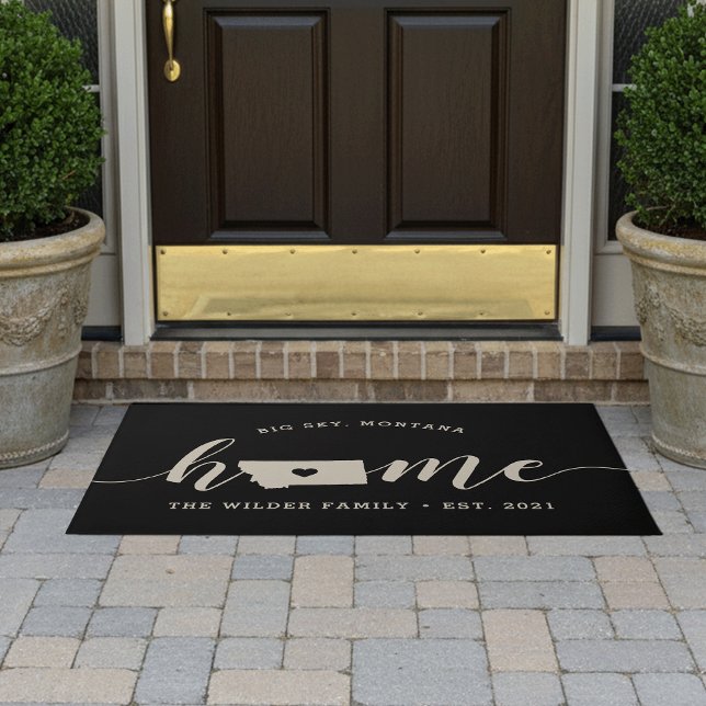 Montana Home State Personalized Doormat (Creator Uploaded)