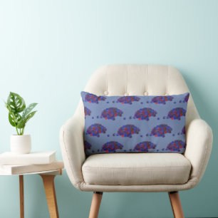 Montana Huckleberries Blue Huckleberry Fruit Berry Lumbar Pillow