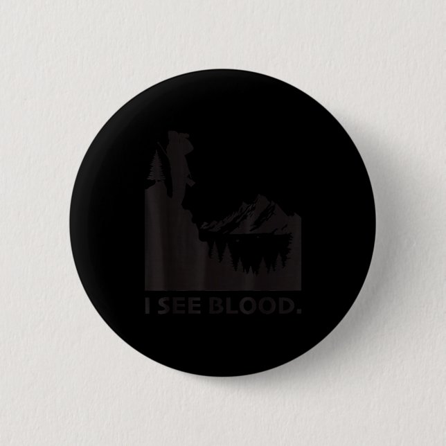 Montana Hunting  2 Inch Round Button (Front)