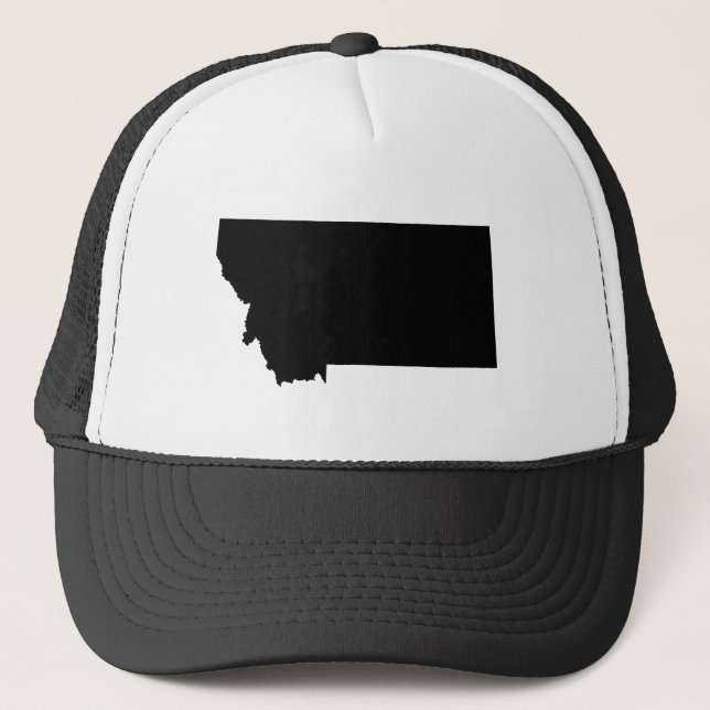 Montana in Black and White Trucker Hat (Front)