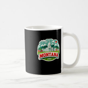 Montana In Usa Sticker Coffee Mug