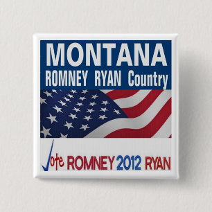 MONTANA is Romney Ryan Country Button