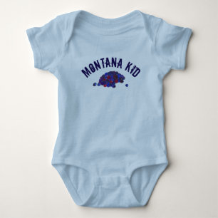 Montana Kid Huckleberries Blue Huckleberry Fruit Baby Bodysuit